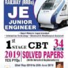 Railway JE Junior Engineer First Stage Solved Papers Total 34 Sets All 2019 TCS PYQs 2024 Edition (English Medium)