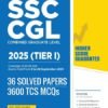 SSC CGL (TIER I) Exam 2025| 36 Solved Papers, 3600 TCS MCQ | 3rd Edition | English Medium