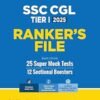 Arihant SSC CGL Tier 1 2025 Ranker’s File | 25 Super Mock Tests + 12 Sectional Boosters | Performance Analysis, Time Alerts, Revision Notes & Cheat Sheets | English Medium