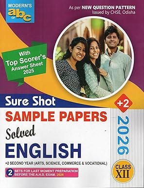Sure Shot Sample Papers Solved English