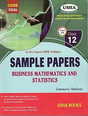 CHSE Sample Papers Business Mathematics And Statistics